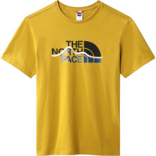 (Yellow, M) The North Face Mens Mountain Line T-Shirt