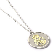 Real Madrid CF Silver Finish Necklace Official Licensed Product
