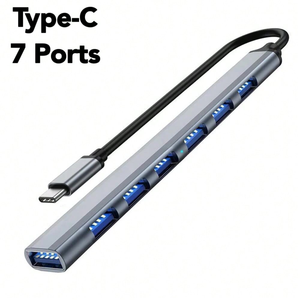 (Type-C-7Ports) USB HUB Type C 3 0 USB-A Hub Splitter 7 Port USB3.0/2.0 ...
