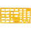 (As show, One size) 1pc Plastic Geometry Template with Measuring Ruler, Ideal for Architectural Drafting 1