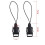 (As show, One size) 4pcs Quick Release Adapters for Camera Straps & ID Card Holders 2