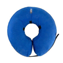 (As show, One size) Soft Inflatable Cone Collar: Ideal for Post-Surgery Recovery for Dogs and Cats