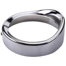 (As show, One size) 7-Inch Fog Light Trim Ring, Motorcycle Headlight Protection, Stainless Steel