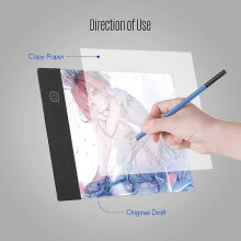 (As show, One size) Portable A5 LED light table lightbox light board for drawing