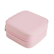(As show, One size) Girl Jewelry Box Storage Box Earrings Ring Box Jewelry Earrings Bracelet Storage Box Large Capacity Mirror
