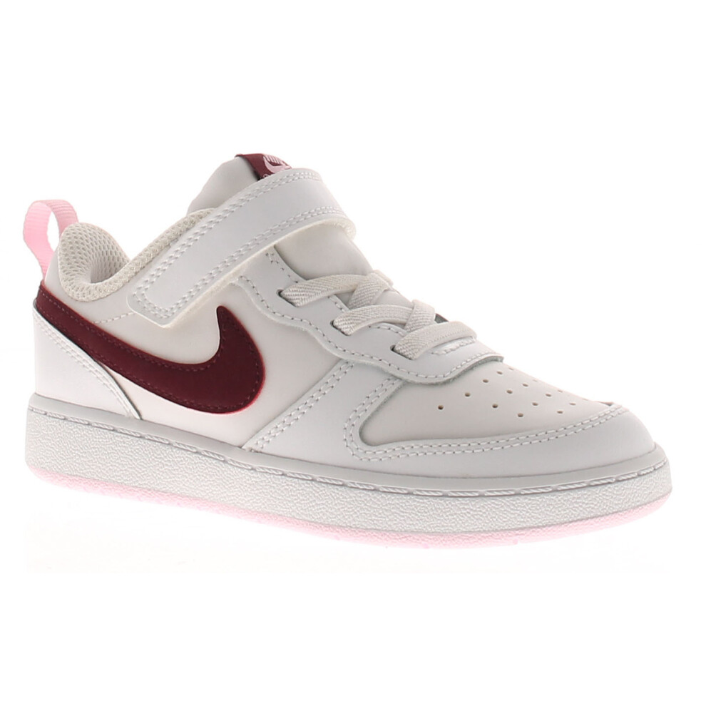 (White, 3.5 (Adults')) Nike Court Borough L Boys' Trainers UK Size