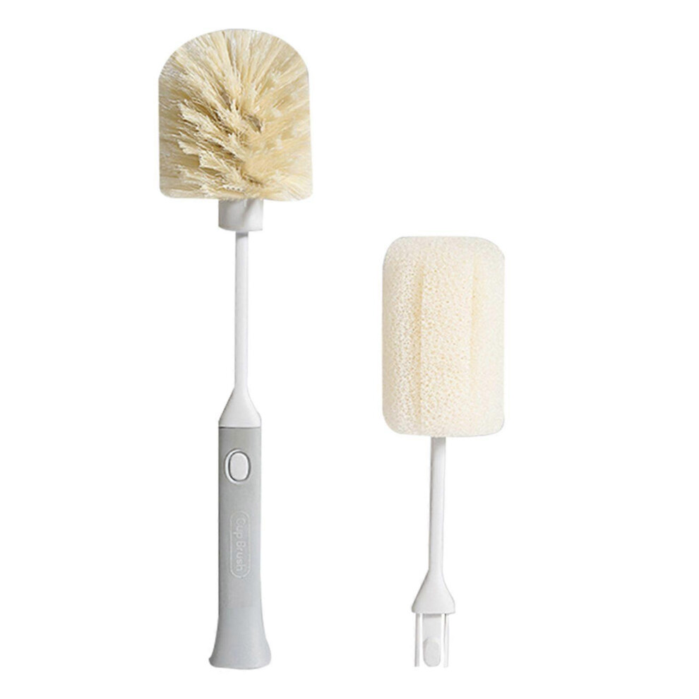 (As show, One size) Cup Brush Household Kitchen Sponge Replaceable Long Handle Cleaning Tool for Insulation CupsAshen-image-OPC-PHNG878-NEW