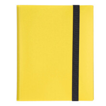 (As show, One size) Card Binder 20 Pages 9 Pocket Large Capacity Colored Cover Card Collection Storage Album for Game Card Storage Yellow