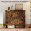 Homcom (Brown) HOMCOM Sideboard Storage Cabinet with Sliding Doors 4