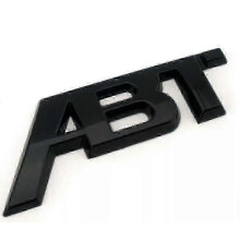 Adesivo Abt Tuning nero lucido, emblema distintivo per bagagliaio posteriore