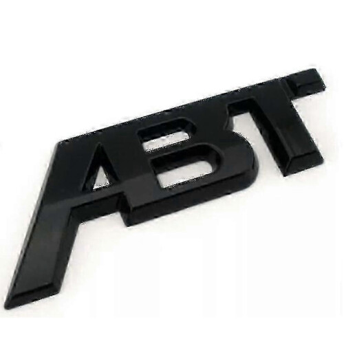 Gloss Black Abt Tuning Sticker Rear Boot Emblem Badge Trunk Lid