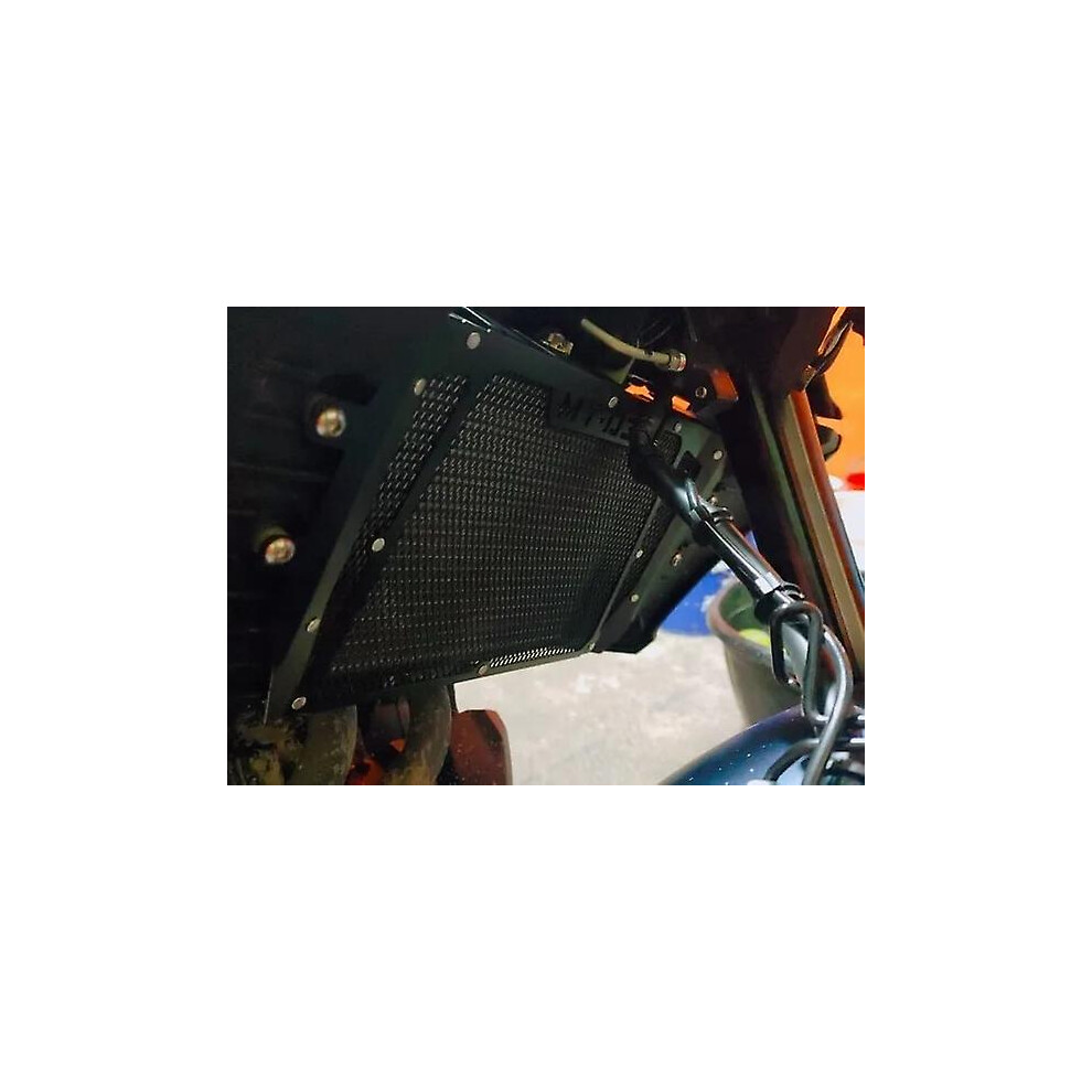 Grille De Protection Pour Radiateur Moto Yamaha MT-03 (2015-2024) - En Aluminium Noir - Protection Contre Les Pierres - 5