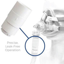 für AirMini Pro Schlauchanschluss Verbinden Sie den AirMini-Schlauch mit jedem 22-mm-Nasenmasken- oder