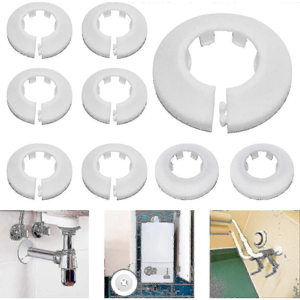 Cache-tuyau de radiateur pour radiateur, chauffage, plomberie, sol, mur, trou, 16 mm/20 mm/25 mm, 24