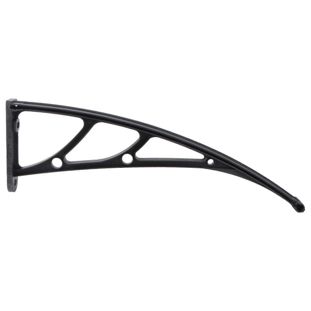 Support de store extérieur pour balcon, porte, fenêtre, avant-toit - Largeur de fente de 3 mm (noir)