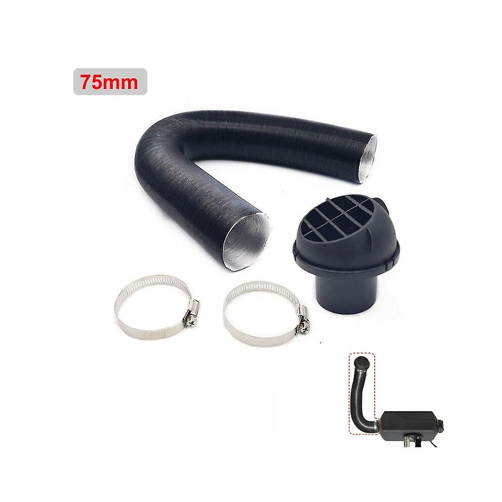 Tuyau de chauffage diesel 75 mm/60 mm, tuyau de sortie d'air, collier de serrage pour Webasto Eberspach