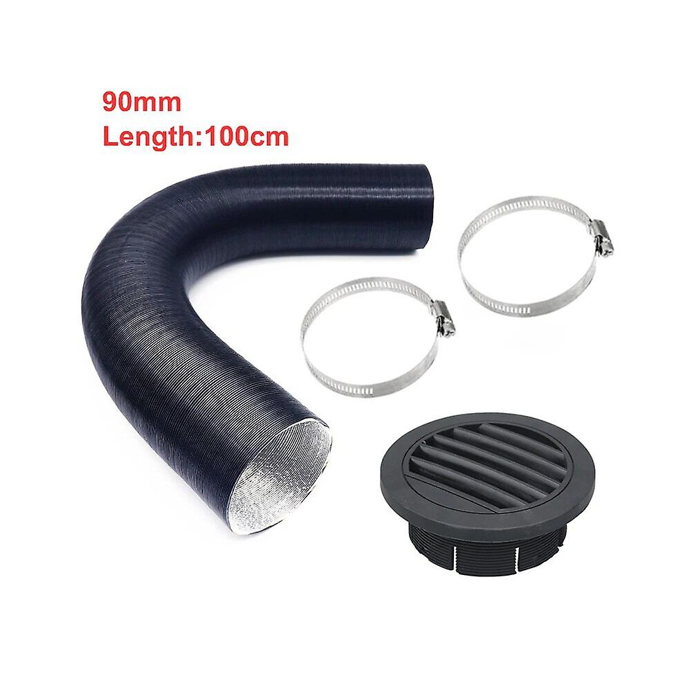 Tuyau de chauffage diesel 90 mm/75 mm/60 mm/42 mm, tuyau de sortie d'air, collier de serrage pour Webasto