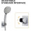 (Chrome) Support de douche sans perage Colle 3M - Support de pomme de douche universel, rglable (45), 2