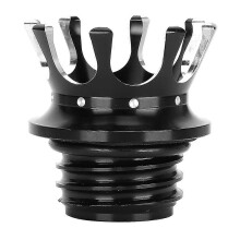 Fuel Tank Cover Gas Cap Crown Type Motorcycle Accessory Fit for Defender FXDPBlack