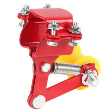 Tendicatena di regolazione, bullone sul rullo, accessori per moto modificati, strumento universale rosso