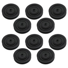 90mm Universal Bearing Pulley Noiseless Stable DIY Nylon Cable Pulley Wheel for Gym Equipment Garage