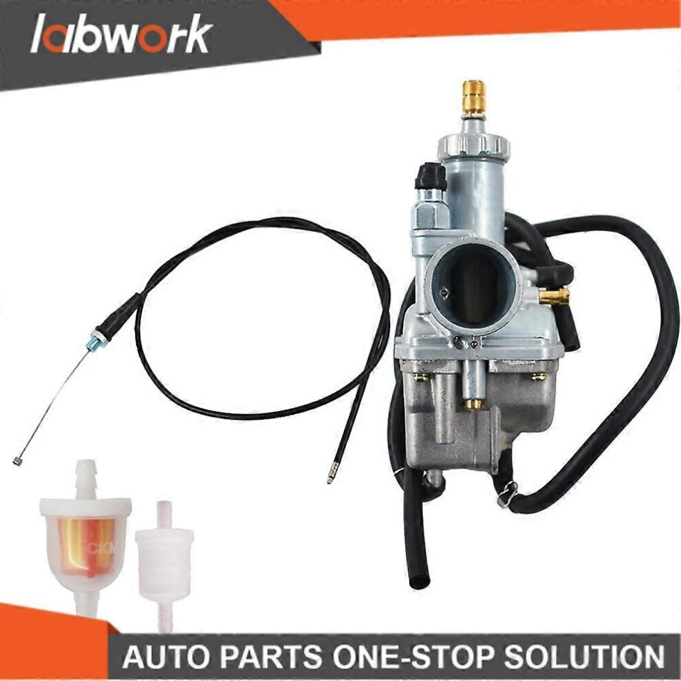 New Carburetor & Throttle Cable for Kawasaki Bayou 220 250 KLF220 KLF250A