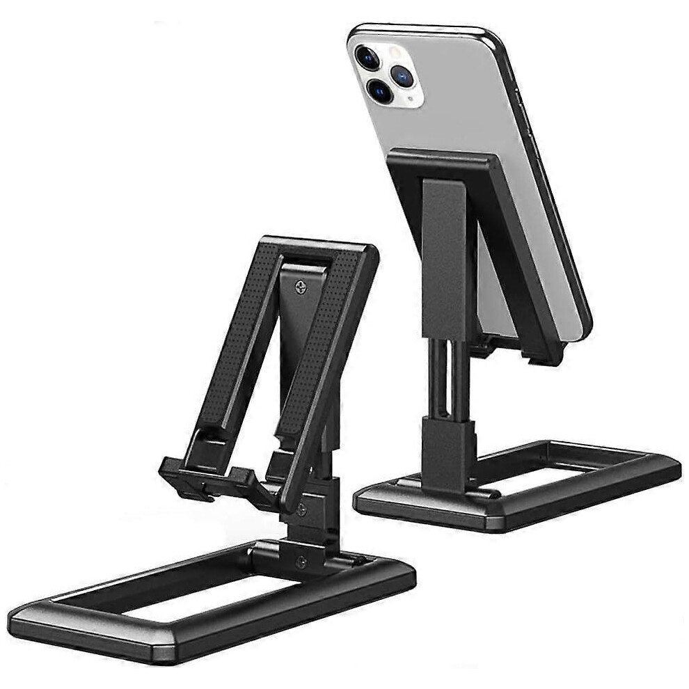 Support Téléphone Bureau Réglable, Support de Tablette Antidrapant Pliable, pour Smartphone de 4 9,7