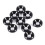 10Pcs M3 Anodized Countersunk Head Washers Gasket Aluminum Alloy Black 1