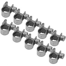 10 Pcs Hose Spring Clip 6mm-20mm Optional Hose Clamps Hose Clip 304 Stainless-FFY