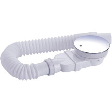 Extra Flat Shower Drain 90mm - Compatible Drain Hole Kit for Shower Tray, Shower Siphon with Odor Trap,