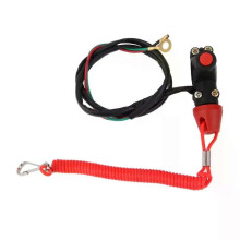 ATV Motorcycle Boat Tether Lanyard Emergency Kill Stop Engine Switch Push Button Interruptor de parada
