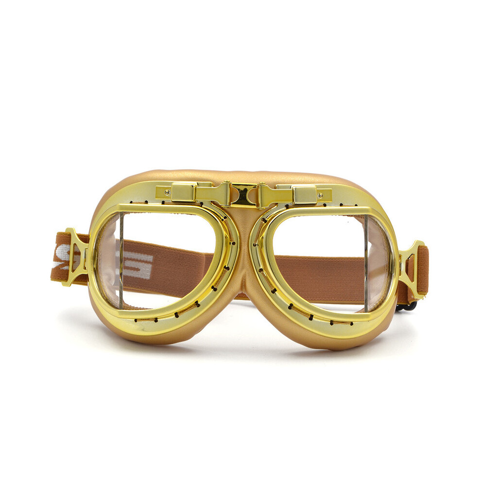 (Monture violette UV) Lunettes de protection roses Bjmoto moto Lunettes de pilote vintage pour lunettes