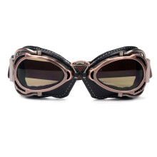 (Clear)Mooreaxe Motorcycle Sunglasses for Harley Chopper Cruiser Scooter Bob Bike Riding Racing Goggles
