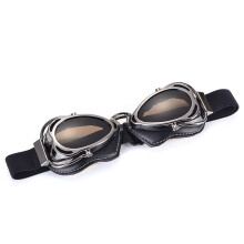 (Model 8)BJMOTO Motorcycle Helmet Steampunk Glasses Flying Goggles Vintage Pilot Biker Eyewear Goggle