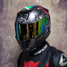 (S-14)Motorcycle Helmet Double Lens Racing Motocross Kask Motorcycle Casco Motociclista DOT Approved