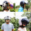 (Blue with bracket)Universal 3/4 Open Face Helmet Visor Bubble Flip Up Motorcycles Windshield Capacete 3
