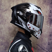 (S-22)DOT Approved Safety Motorcycle Helmets Full Face Dual Lens Racing Helmet Strong Resistance Off