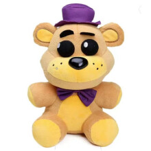 (20cm Purple Hat Yellow Bear) Five Nights Freddy's FNAF Horror Kids Plush Toy Children Christmas Gifts