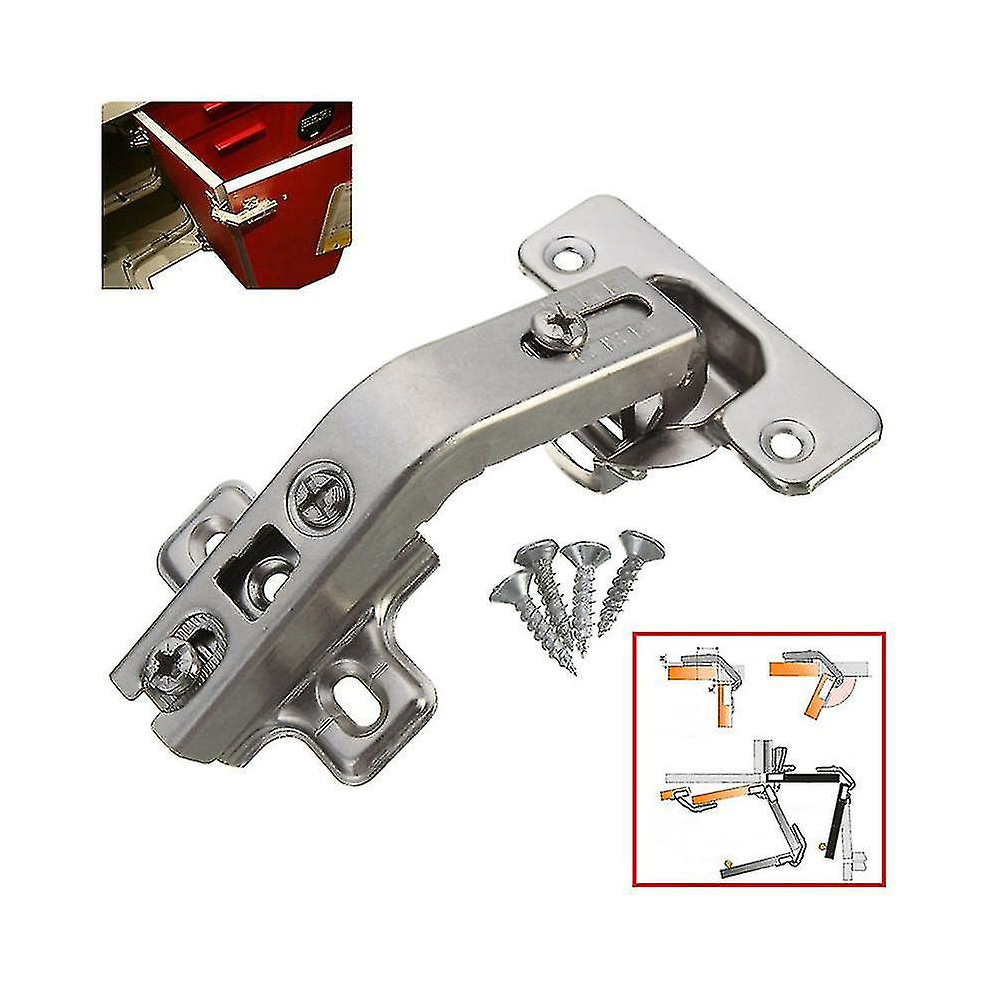 At 135 Degree Corner Folded Cabinet Door Hinges Face Frame Soft Close Half Overlay Kitchen Shytmv 9144790530536