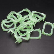 (As show, One size) Terrified Spoof Teeth Toy for Halloween Day Decoration Holiday Costume Supply