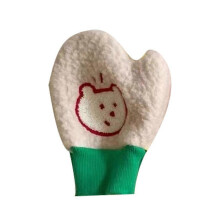 (S, Yellow) Plush Bear Gloves Lined Cartoon Animal Gloves Christmas Full Finger Mittens