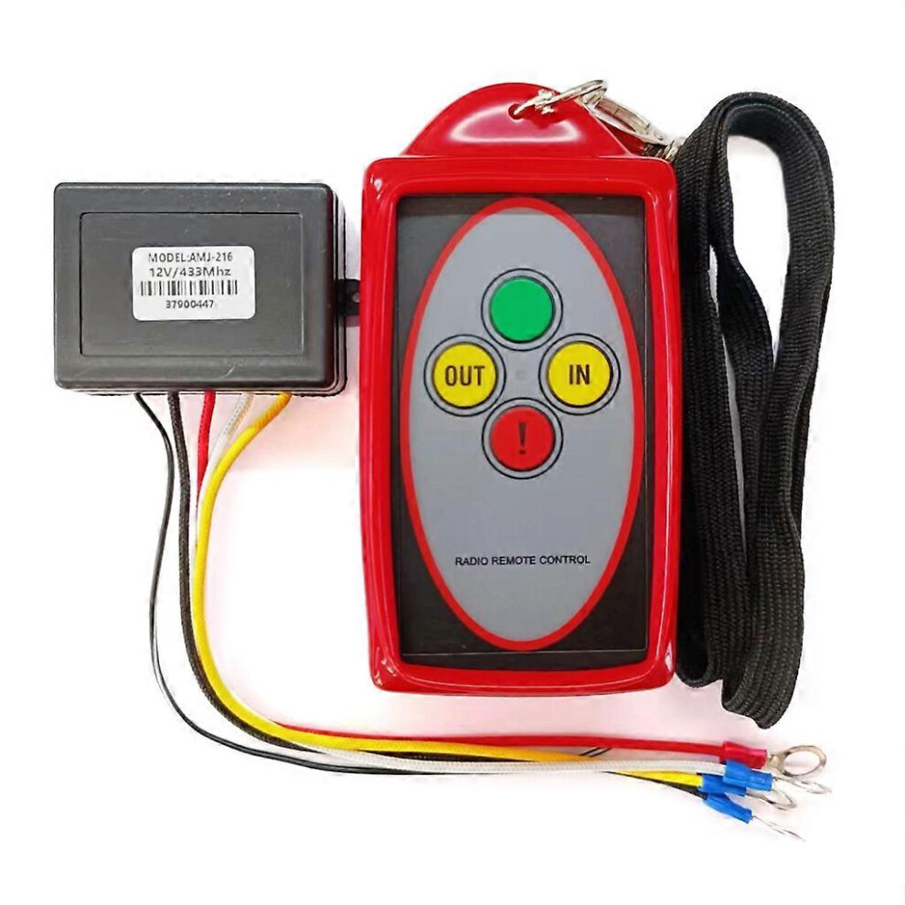 (As Show, One Size) Remote Control Kit For Car Jeep Atv Suv Dc12v 433Mhz Wireless Automatic Winch 8191722641267
