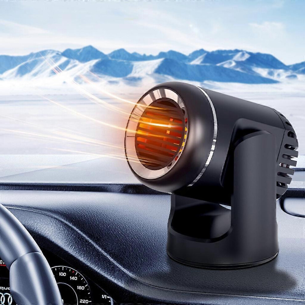 (, One Size) Car Demister Defroster Warm Air Blower Electric Window Heating Dryer Fan Heater White 8191722635242