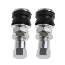 (As show, One size) 2Pcs Tyre Tubeless Tire for Valve Stem Nozzle for Motorcycle Car Bike ATV Bicycl