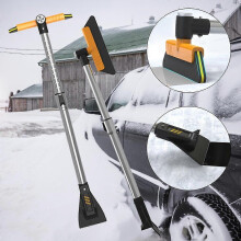(Upgrade, One size) Multifunctional Deicing Ice Sweep Tool Car Accessories Snow Brush Scratch Free