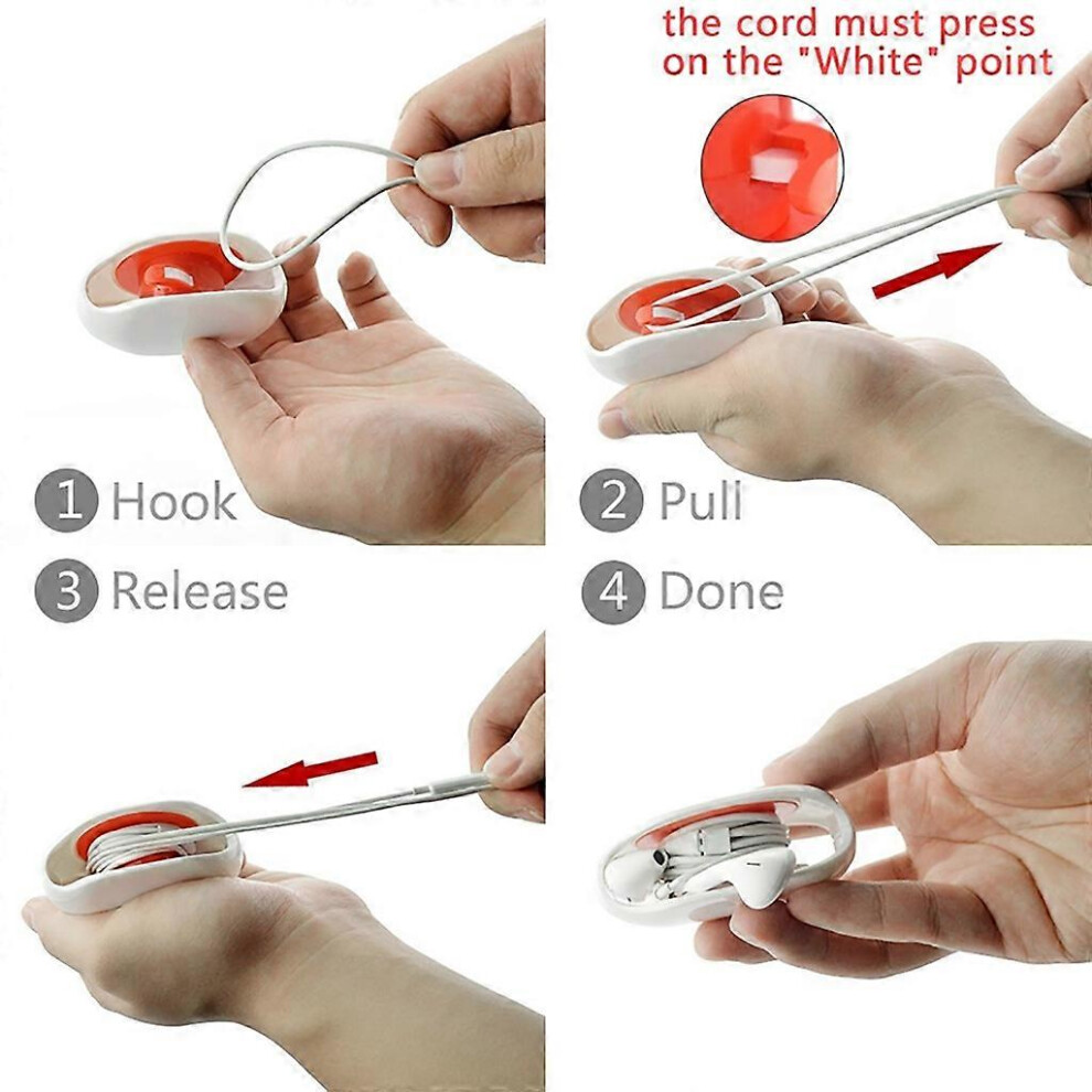 Photos - Cable (video, audio, USB)  Automatic Cord Bobbin Winder Not Damage Wire Cable Storage Box Cord Winder(As show, One size)