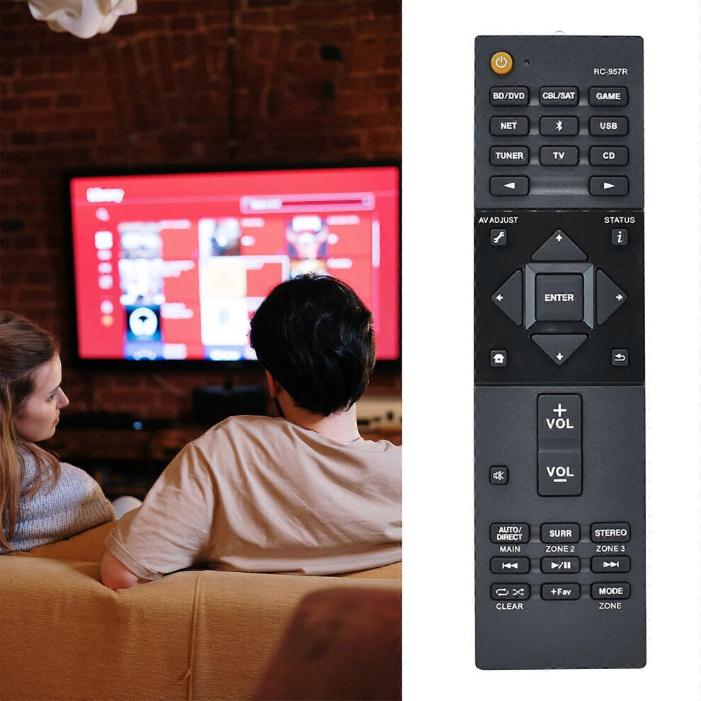 (As Show, One Size) Av Receiver Remote Control Rc-957R For Vsx-832 Vsx-932 Vsx-Lx102 Vsx-Lx302 8191722649393
