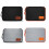 (Black orange, One size) Cable Storage Bag Digital Electronic Organizer Portable USB Data Line Charger 3