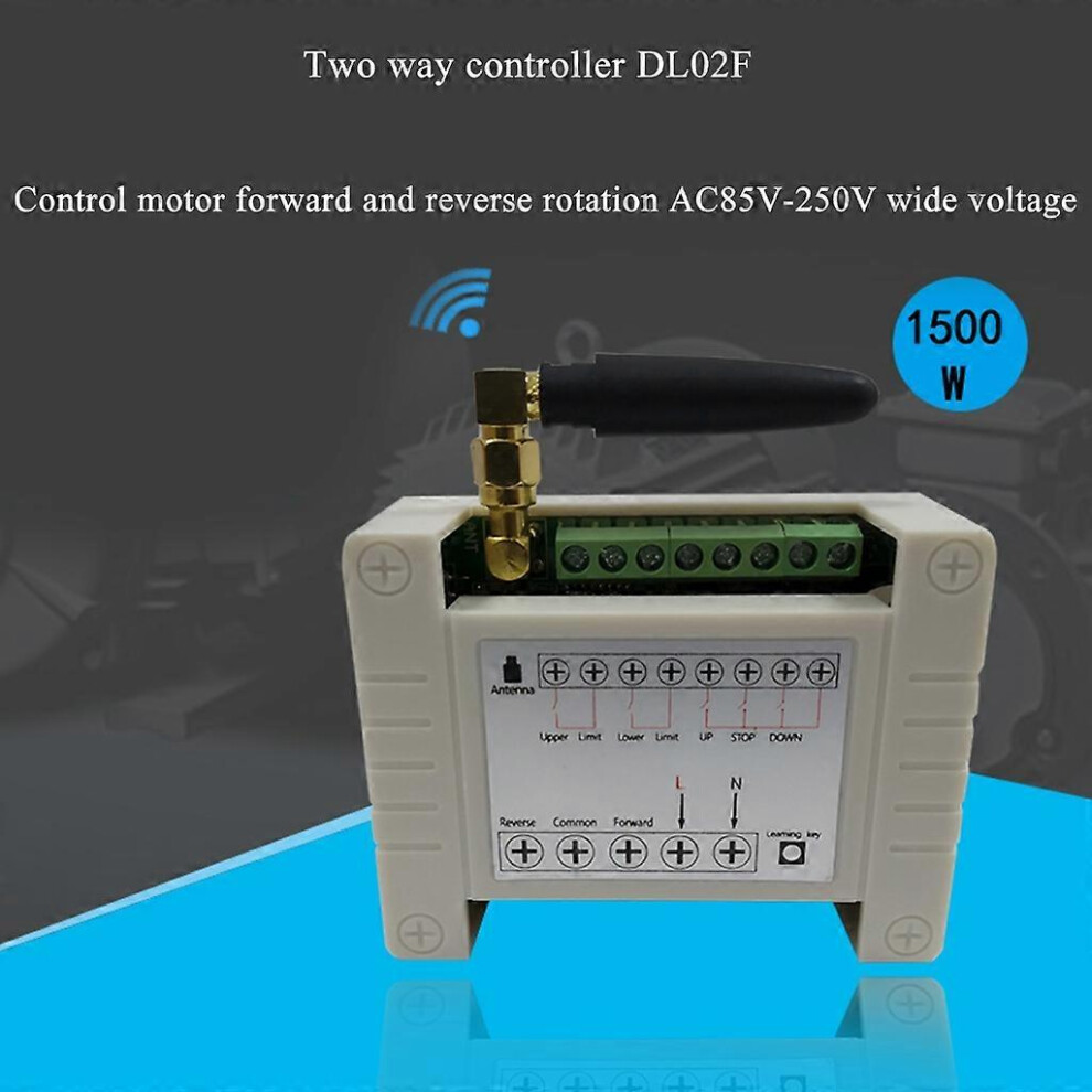 (Dual Remote Control, 433Mhz) Universal 2Ch Wireless Remote Control Switch Transmitter Receiver 315/433Mhz 8191722650788