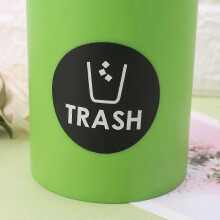 (As show, One size) Recycle Trash Symbol Vinyl Lettering Decals Sticker For Trash Cans Garbage Conta